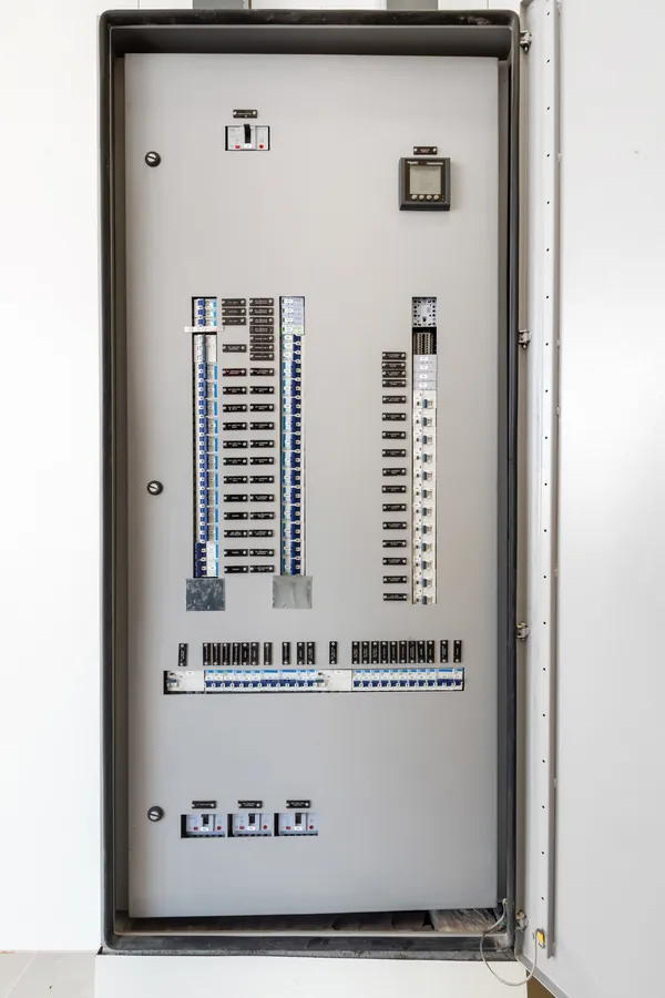 Quadro de distribuição elétrica instalado na ampliação do SESI Guararapes, SP